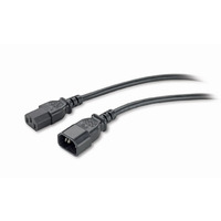 APC PWR Cord C13 - C14,  0.6 m power cable Black 0.61 m C13 coupler C14 coupler