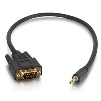 C2G 0.5m DB9 - 3.5mm m/m Black