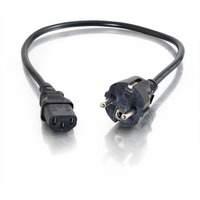 C2G 0.5m Universal Power Cord power cable Black