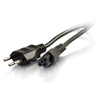 C2G 2m,  SEV 1011 - C5 IEC power cable Black C5 coupler