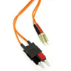 C2G 3m LC/SC LSZH Duplex 62.5/125 Multimode Fibre Patch Cable fiber optic cable Orange