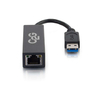 C2G 81693 cable interface/gender adapter USB 3.0 RJ45 Black