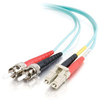 C2G 85544 fibre optic cable 7 m OFNR LC ST Turquoise