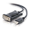 C2G 86887 cable interface/gender adapter USB-A DB9 Black