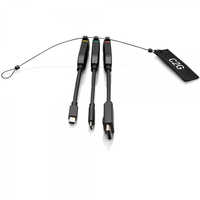 C2G Universal 4K HDMI&174; Dongle Adapter Ring with Color Coded Mini DisplayPort&132;&162;,  DisplayPort,  and USB-C&174;