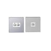 Energenie MIHO092 Energenie MiHome 2-Gang Light Switch Chrome (Master/Slave) - Pack of 2