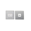 Energenie MIHO093 Energenie MiHome 2-Gang Light Switch Steel