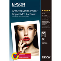 Epson Archival Matte Paper,  DIN A3+,  189g/m&178;,  50 Sheets