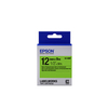 Epson Label Cartridge Fluorescent LK-4GBF Black/Green 12mm (9m)