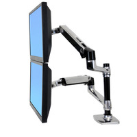 Ergotron LX Series Dual Stacking Arm 61 cm (24") Silver