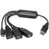 EXC 021210 interface hub USB 2.0 480 Mbit/s Black