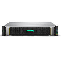 Hewlett Packard Enterprise MSA 1050 disk array 4.8 TB Rack (2U) Black, Stainless steel