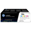 HP 128A CYM Original Cyan, Magenta, Yellow 3 pc(s)