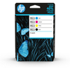 HP 6ZC69AE301 (953) Ink cartridge multi pack,  23, 5ml + 3x10ml,  Pack qty 4