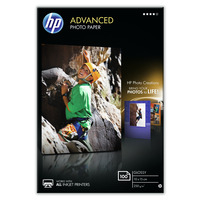 HP Advanced Glossy photo paper Black, Blue, White Gloss