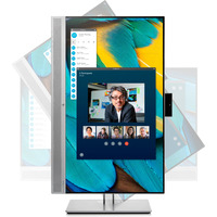 HP EliteDisplay E243m 60.5 cm (23.8") 1920 x 1080 pixels Full HD LED Black, Silver