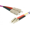 Hypertec 391490-HY fibre optic cable 1 m SC LC OM3 Purple