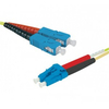 Hypertec 393187-HY fibre optic cable 0.5 m SC LC OS2 Yellow