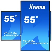 iiyama LH5552UHS-B1 signage display Digital signage flat panel 138.7 cm (54.6") VA 4K Ultra HD Black Built-in processor Android 8.0