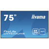iiyama PROLITE LH7542UHS-B3 Digital signage flat panel 189.2 cm (74.5") IPS 4K Ultra HD Black Built-in processor Android 8.0