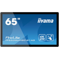 iiyama TF6539UHSC-B1AG interactive whiteboard 165.1 cm (65") 3840 x 2160 pixels Touchscreen Black USB