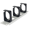 Intellinet 10"" Cable Management Panel,  1U,  Three Large Retaining Rings,  Grey