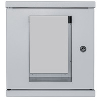 Intellinet 10"" Wallmount Cabinet,  6U,  320 (h) x 300 (w) x 300 (d) mm,  Max 60kg,  Assembled,  Grey