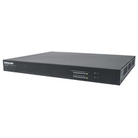 Intellinet 16-Port Gigabit Ethernet PoE+ Web-Managed AV Switch with 2 SFP Uplinks,  16 Rear-Facing PoE+ Ports,  IEEE 802.3at Power over Ethernet (PoE+),  Layer2+,  Two 1 GbE SFP Open Slots,  Endspan,  19"" Rackmount (UK 3-pin plug)