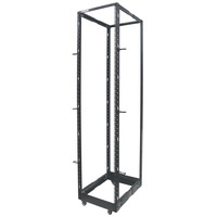 Intellinet 19"" 4-Post Open Frame Rack,  45U,  Max 360kg,  Flatpack,  Black