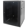 Intellinet 19"" Double Section Wallmount Cabinet,  15U,  550mm depth,  Assembled,  Black