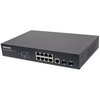 Intellinet 8-Port Gigabit Ethernet PoE+ Web-Managed Switch with 2 SFP Ports,  IEEE 802.3at/af Power over Ethernet (PoE+/PoE) Compliant,  140 W,  Endspan,  Desktop,  19"" Rackmount (UK 3-pin plug)