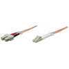 Intellinet Fibre Optic Patch Cable,  Duplex,  Multimode,  LC/SC,  62.5/125 &181;m,  OM1,  2m,  LSZH,  Orange