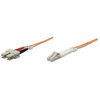 Intellinet Fibre Optic Patch Cable,  Duplex,  Multimode,  LC/SC,  62.5/125 &181;m,  OM1,  3m,  LSZH,  Orange