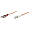 Intellinet Fibre Optic Patch Cable,  Duplex,  Multimode,  LC/ST,  50/125 &181;m,  OM2,  10m,  LSZH,  Orange