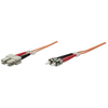 Intellinet Fibre Optic Patch Cable,  Duplex,  Multimode,  ST/SC,  62.5/125 &181;m,  OM1,  3m,  LSZH,  Orange