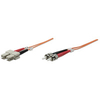 Intellinet Fibre Optic Patch Cable,  Duplex,  Multimode,  ST/SC,  62.5/125 &181;m,  OM1,  5m,  LSZH,  Orange
