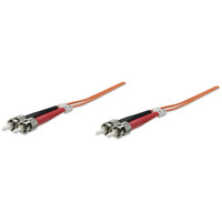 Intellinet Fibre Optic Patch Cable,  Duplex,  Multimode,  ST/ST,  50/125 &181;m,  OM2,  1m,  LSZH,  Orange