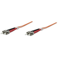 Intellinet Fibre Optic Patch Cable,  Duplex,  Multimode,  ST/ST,  50/125 &181;m,  OM2,  3m,  LSZH,  Orange