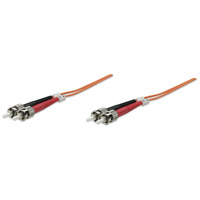 Intellinet Fibre Optic Patch Cable,  Duplex,  Multimode,  ST/ST,  50/125 &181;m,  OM2,  5m,  LSZH,  Orange