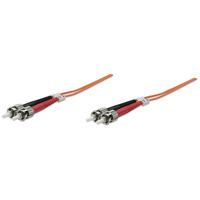 Intellinet Fibre Optic Patch Cable,  Duplex,  Multimode,  ST/ST,  62.5/125 &181;m,  OM1,  3m,  LSZH,  Orange