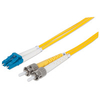 Intellinet Fibre Optic Patch Cable,  Duplex,  Single-Mode,  LC/ST,  9/125 &181;m,  OS2,  2m,  LSZH,  Yellow