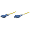 Intellinet Fibre Optic Patch Cable,  Duplex,  Single-Mode,  SC/SC,  9/125 &181;m,  OS2,  1m,  LSZH,  Yellow