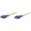 Intellinet Fibre Optic Patch Cable,  Duplex,  Single-Mode,  SC/SC,  9/125 &181;m,  OS2,  3m,  LSZH,  Yellow