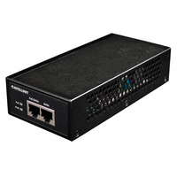 Intellinet Gigabit High-Power PoE+ Injector,  1 x 30 W,  IEEE 802.3at/af Power over Ethernet (PoE+/PoE) (UK 3-pin plug)