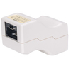 Intellinet Inline Coupler,  Cat6,  UTP,  Locking Function,  White