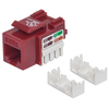 Intellinet Keystone Jack,  Cat5e,  UTP,  Punch-down,  Red