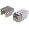 Intellinet Keystone Jack,  Cat6,  FTP,  Tooless,  Locking Function,  Metallic