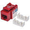 Intellinet Keystone Jack,  Cat6,  UTP,  Punch-down,  Red