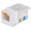 Intellinet Keystone Jack,  Cat6,  UTP,  Toolless,  Locking Function,  White