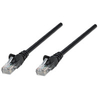 Intellinet Network Patch Cable,  Cat5e,  0.25m,  Black,  CCA,  U/UTP,  PVC,  RJ45,  Gold Plated Contacts,  Snagless,  Booted,  Polybag